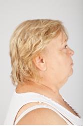 Head Woman White Overweight Wrinkles Street photo references